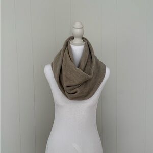 Calvin Klein Taupe Knit Infinity Scarf